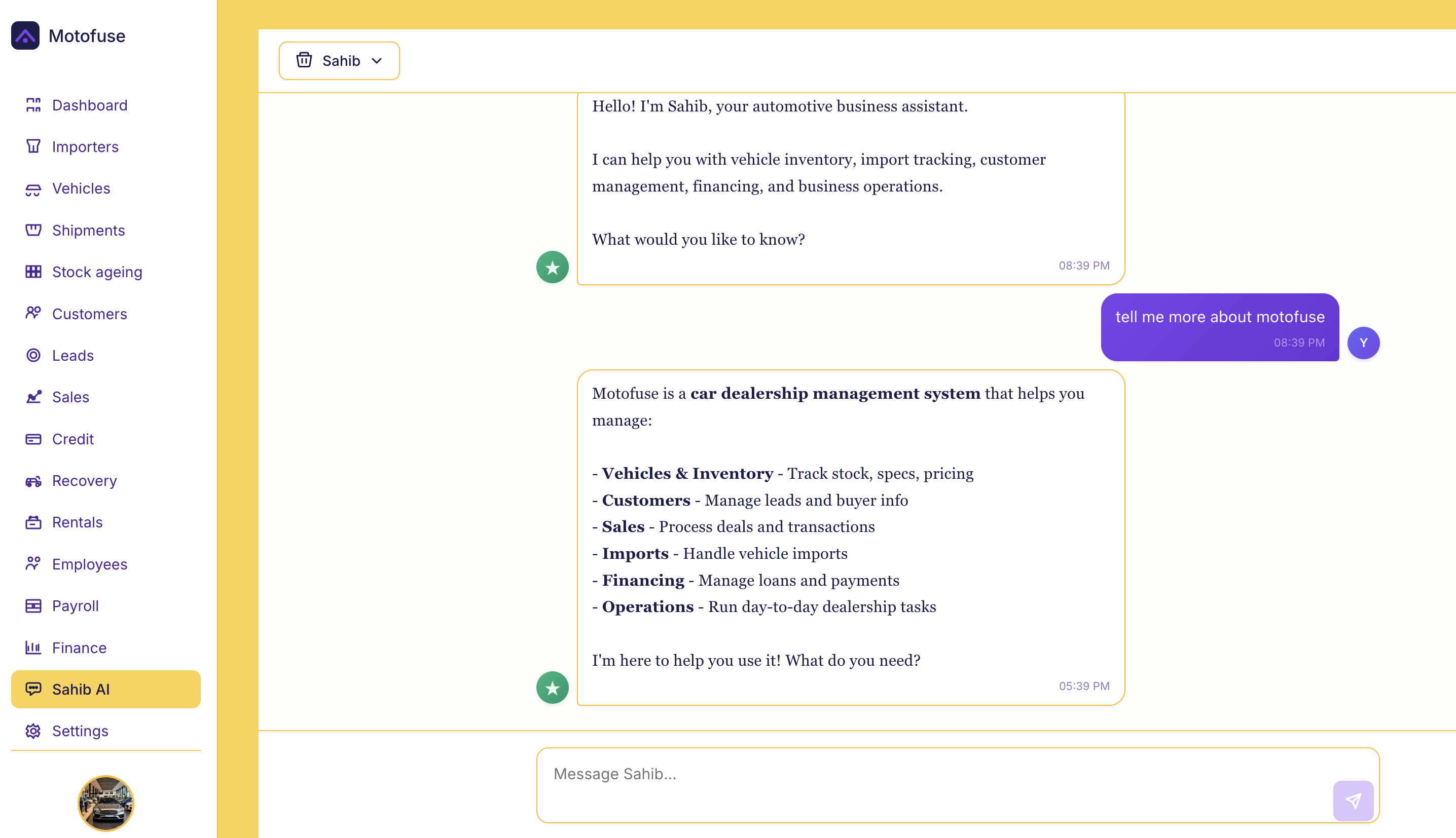 Sahib AI Assistant - Desktop